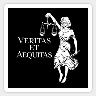 Veritas et Aequitas - Goddess Lady Justice Sticker